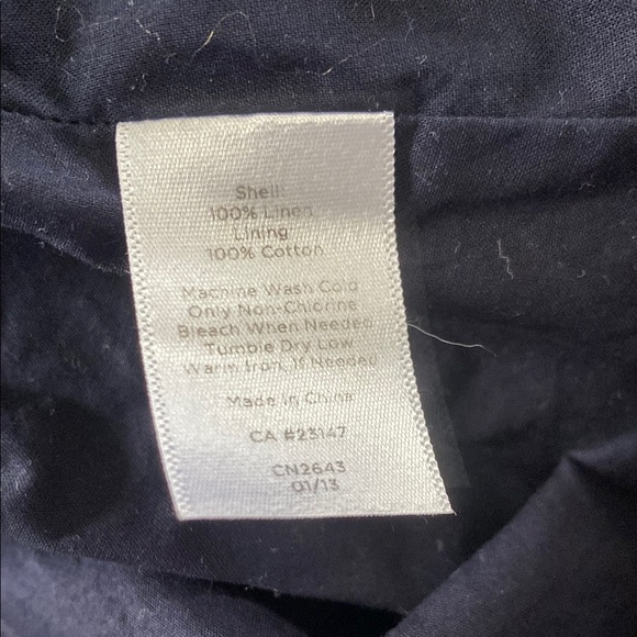 Talbots Navy, Linen Skirt - Picture 4 of 4